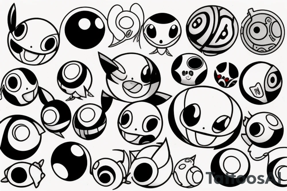 Pokeball tattoo idea