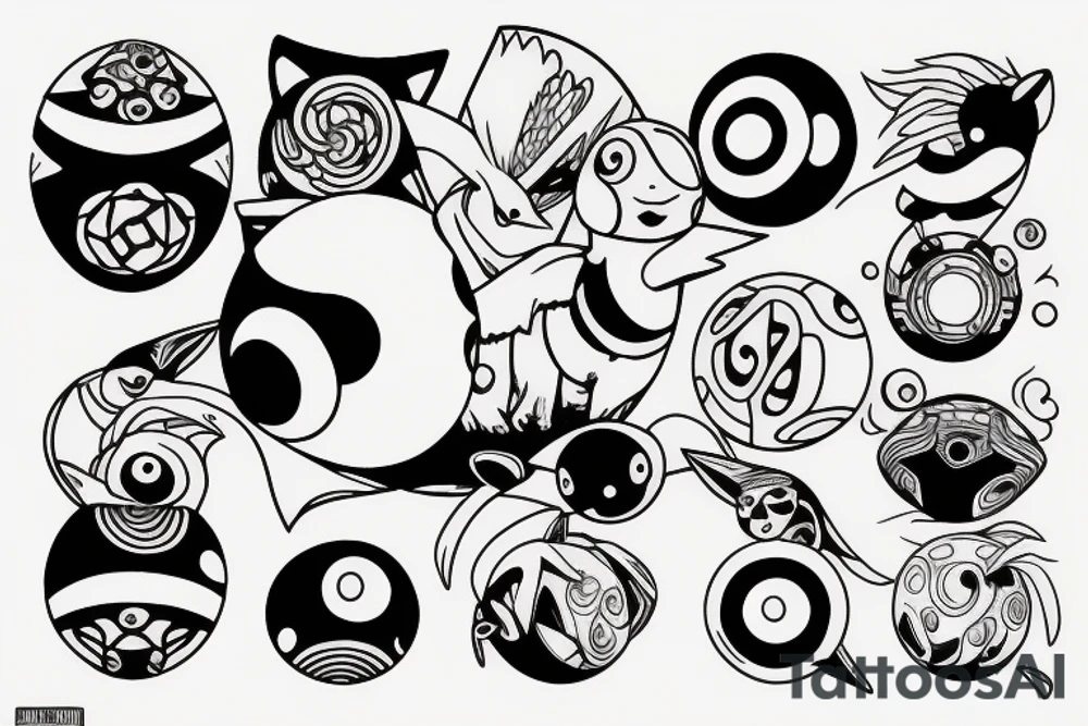 Pokeball tattoo idea