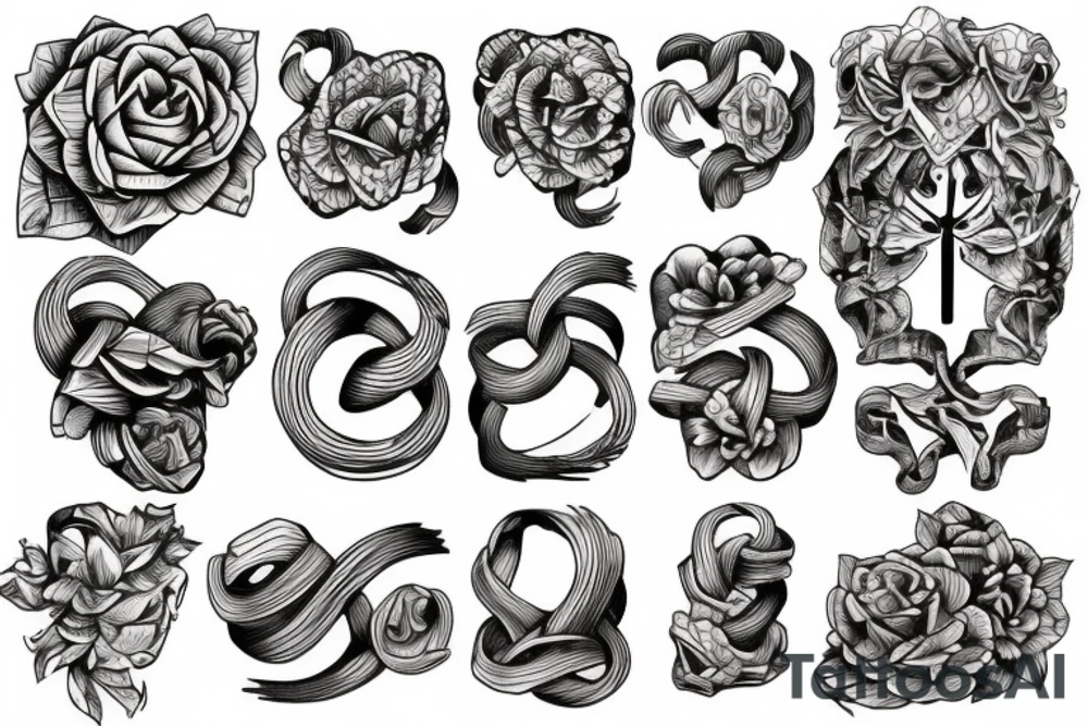 wood grain and knot tattoo idea