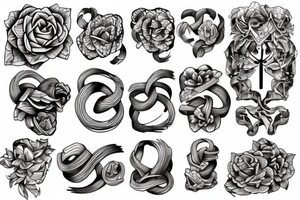 wood grain and knot tattoo idea