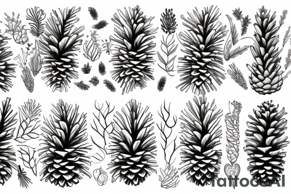 pinecone tattoo idea