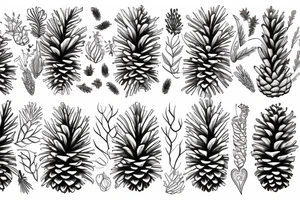 pinecone tattoo idea