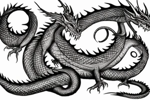 Smaug dragon full body tattoo idea