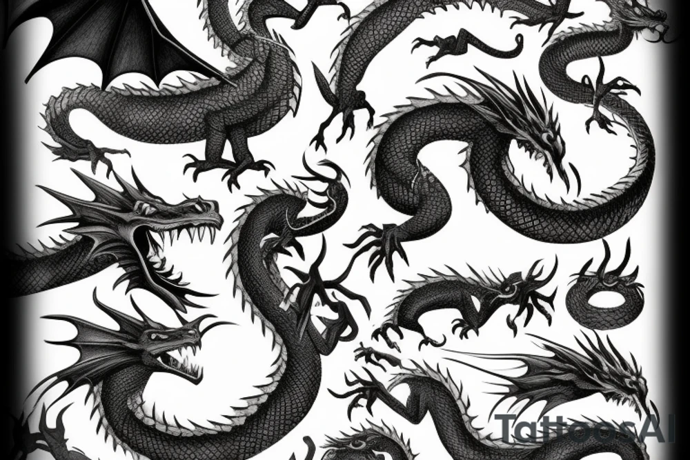 Smaug dragon tattoo idea