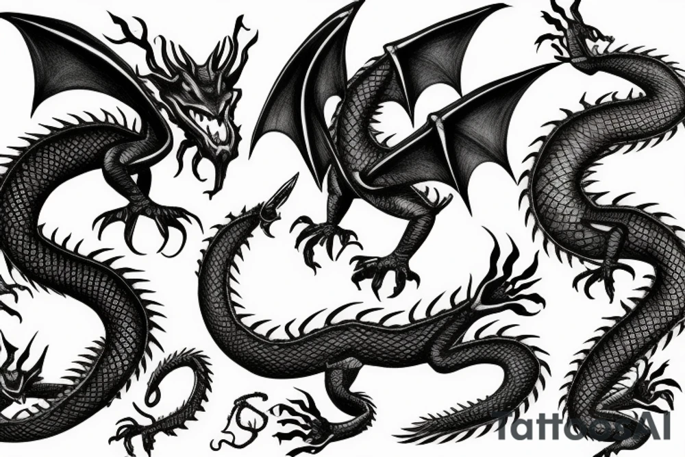 Smaug dragon tattoo idea