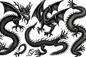 Smaug dragon tattoo idea