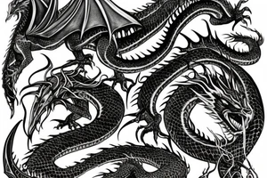 Lord of the rings dragon tattoo idea