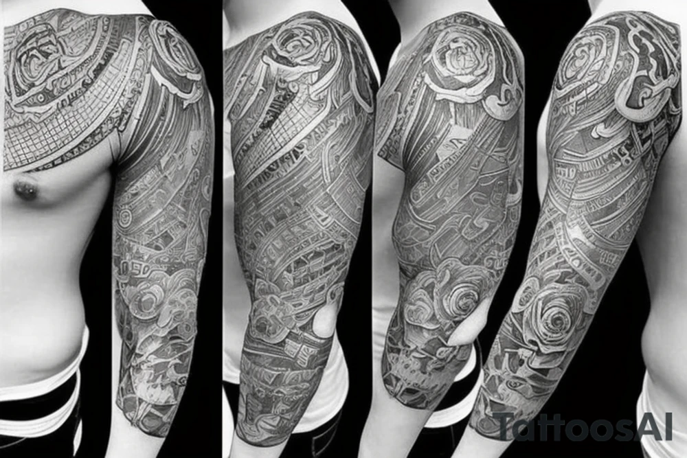 may sleeve tattoo idea