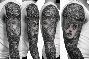 may sleeve tattoo idea