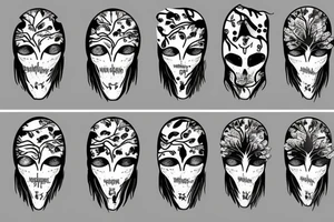 warrior tree helmet tattoo idea