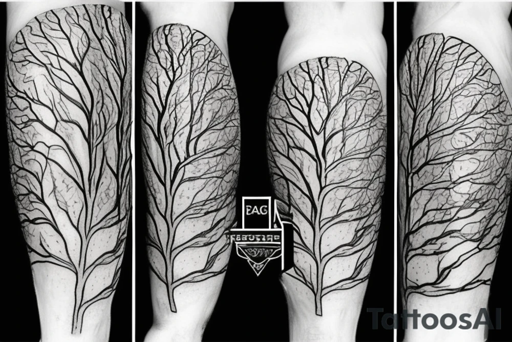 tree shield tattoo idea