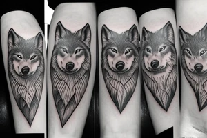 leafs wolf tattoo idea