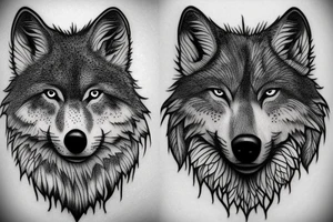 leafs wolf tattoo idea