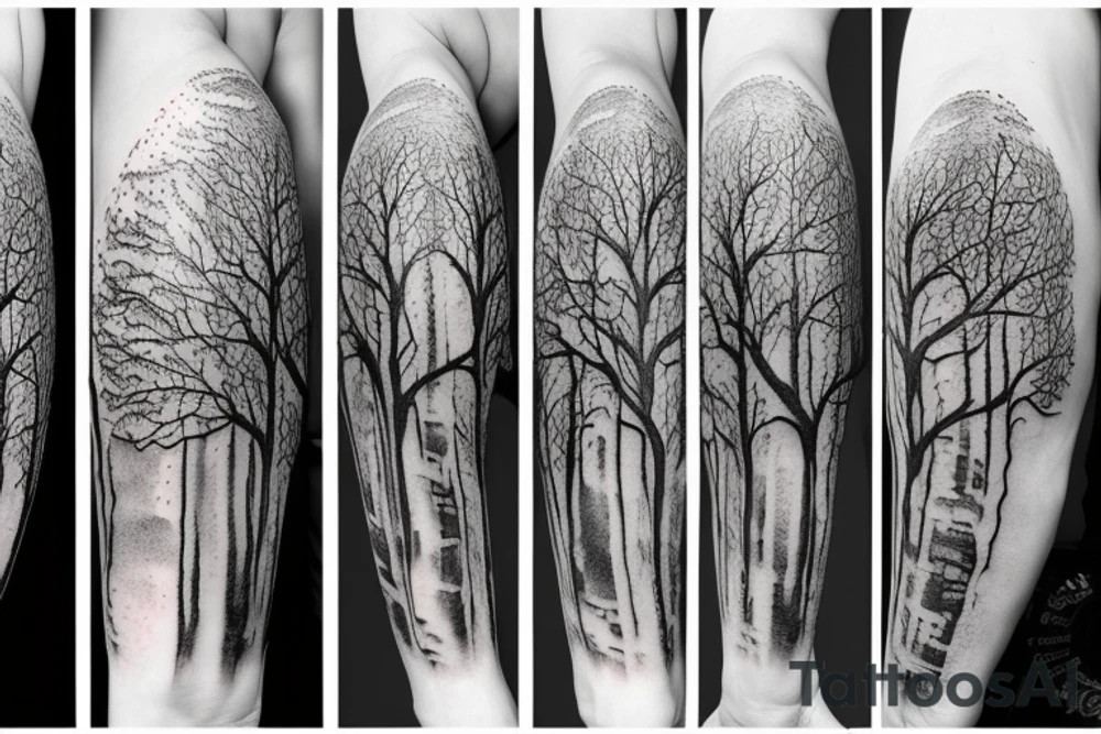 a giant tree
a warrior tattoo idea