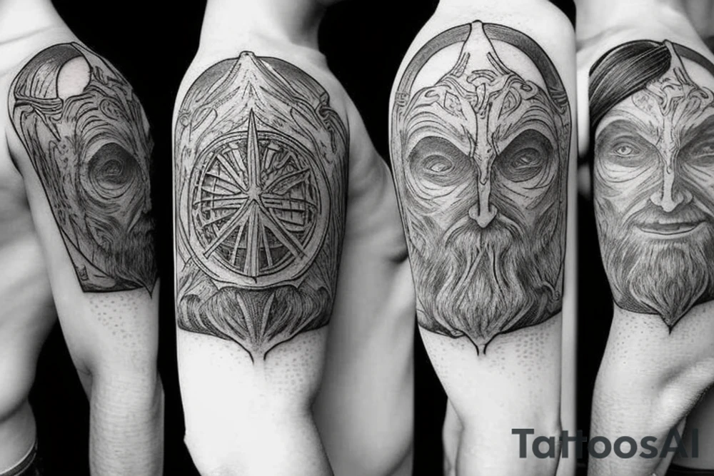 Lord of the rings sleeve tattoo idea