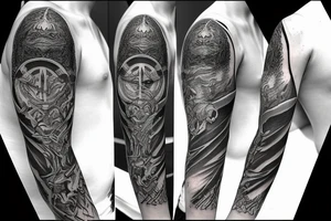 Lord of the rings sleeve tattoo idea