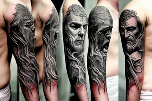Lord of the rings sleeve tattoo idea
