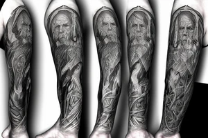 Lord of the rings sleeve tattoo idea