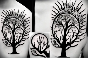 a giant tree
a warrior tattoo idea