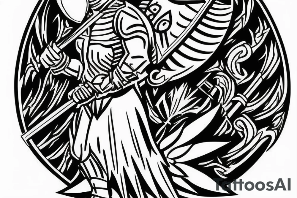 warrior holding a shield
a tree in the back tattoo idea warrior holding a shield
a tree in the back tattoo idea