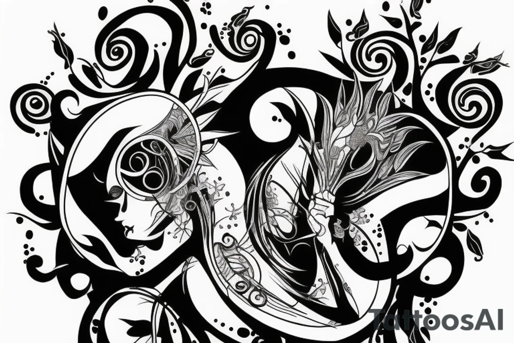 ZODIAC SINGS FOR WOMEN BACK LINE tattoo idea