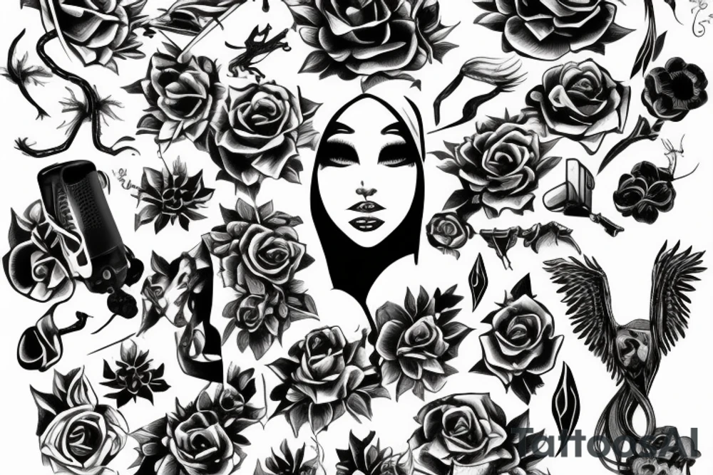 ZODIAC SINGS FOR WOMEN BACK LINE tattoo idea