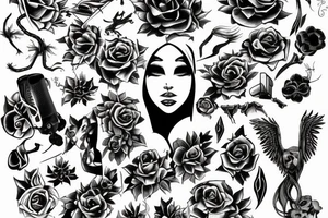 ZODIAC SINGS FOR WOMEN BACK LINE tattoo idea
