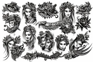 SPINE TATTOO GEMINI tattoo idea