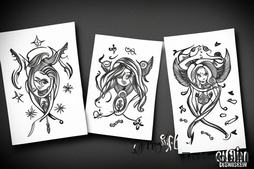 GEMINI 
ZODIAC tattoo idea