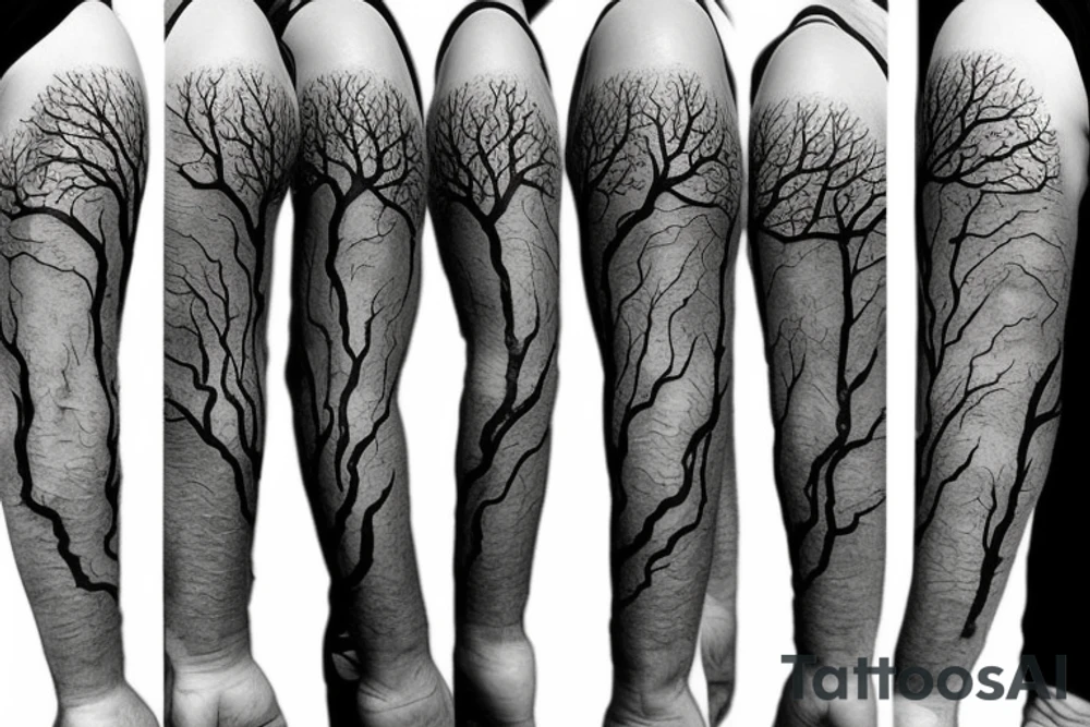 gnarly tree tattoo idea