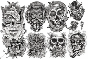 wood carving tattoo idea