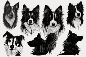 Border collie tattoo idea