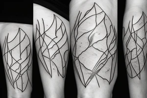marble lightning tattoo idea