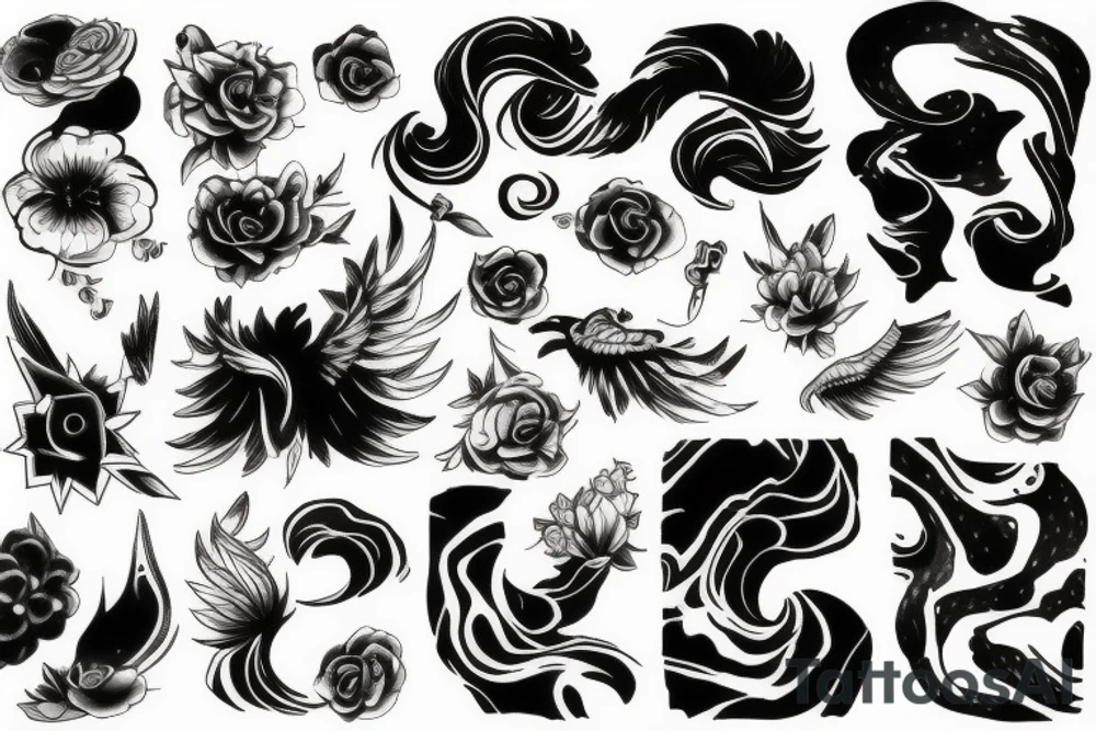 marble skies tattoo idea
