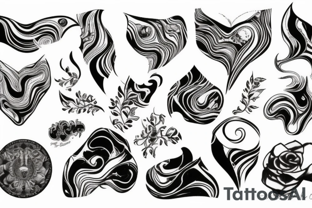 marble skies tattoo idea