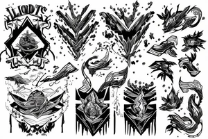 lightning skies tattoo idea
