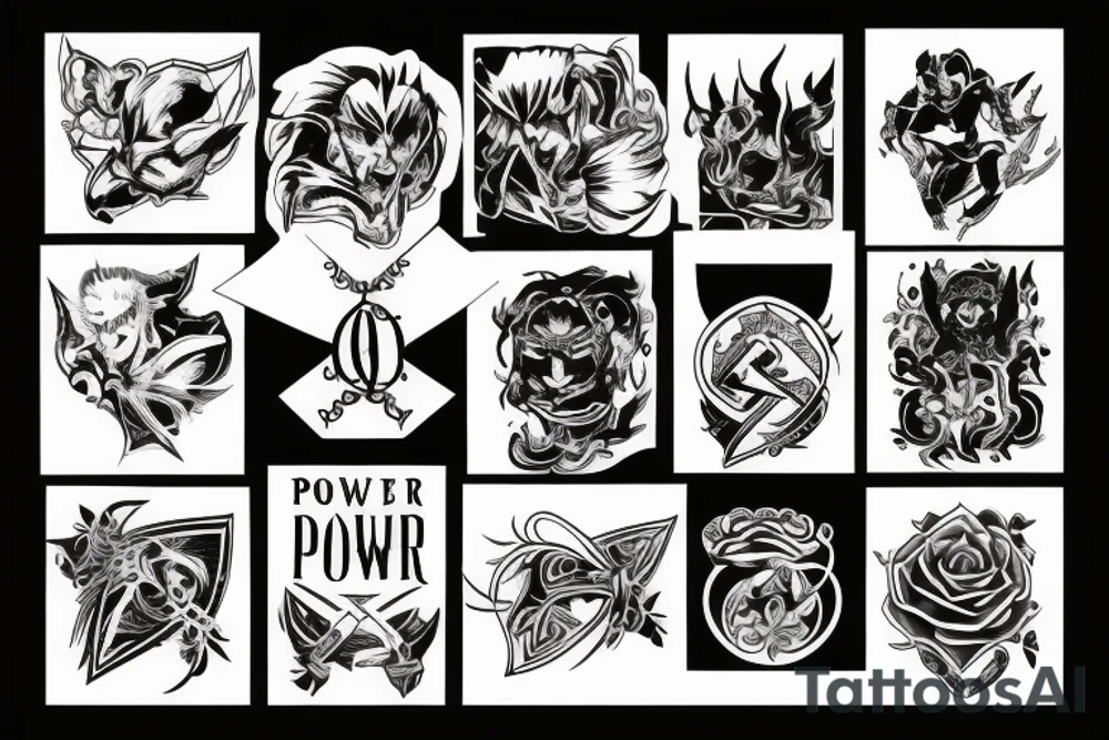 power attack tattoo idea