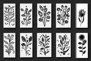 simplistic flower tattoo idea