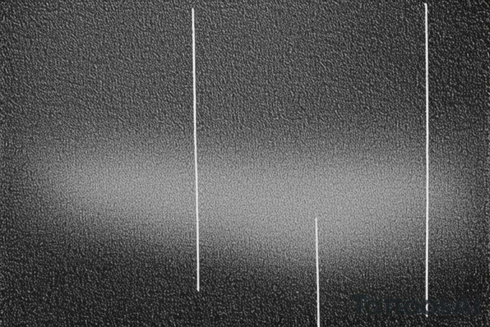 Minimalistic fine line rain falling over a minimalistic fine line field hills. there should be a field draw only from lines tattoo idea