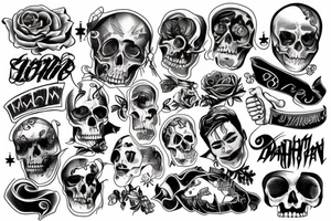 A man on his death bed tattoo idea
