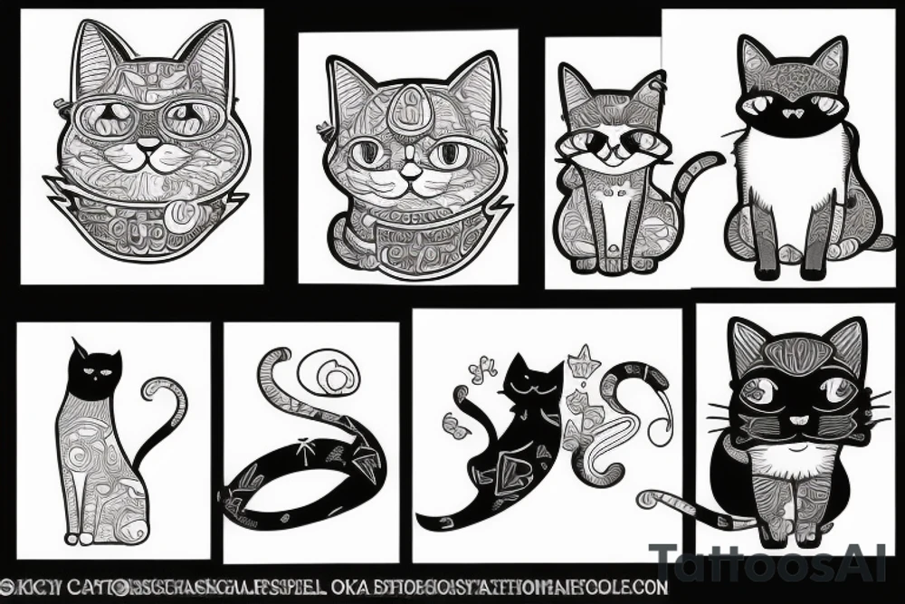 A cat tattoo idea