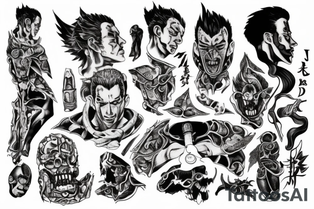 Albert Camus as Guts from Berserk tattoo idea