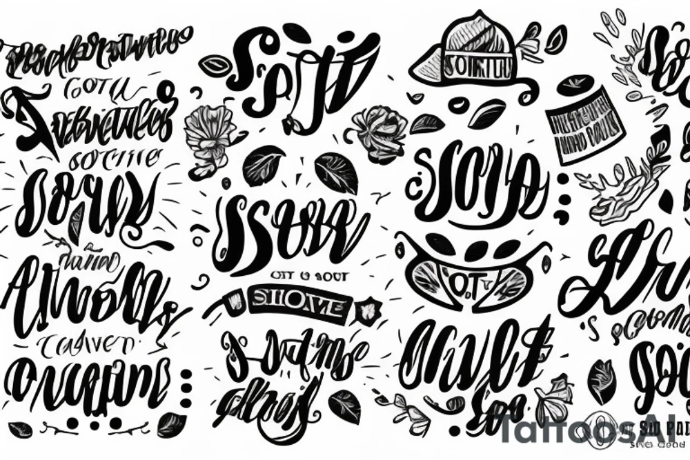 Lettering of, "So it goes" tattoo idea