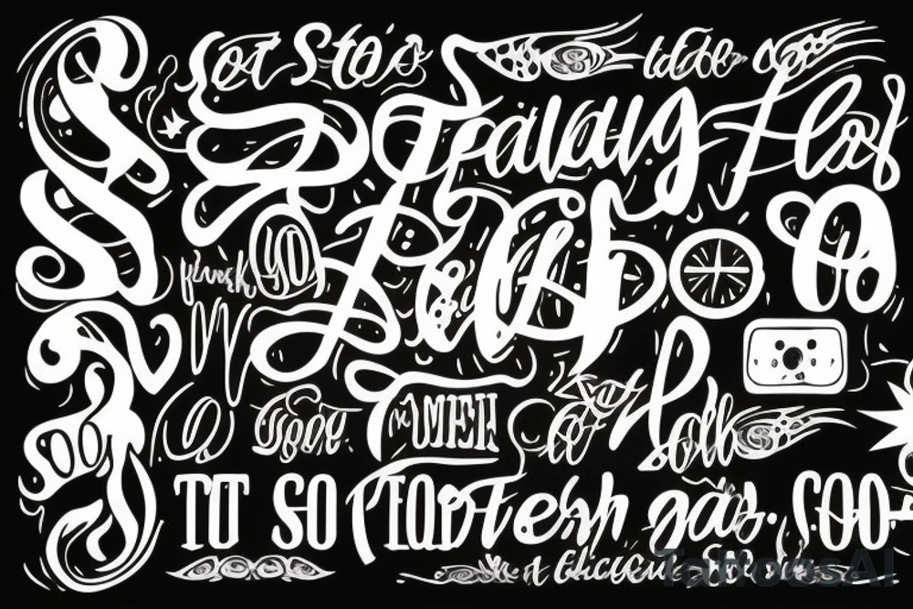 Lettering of, "So it goes" tattoo idea