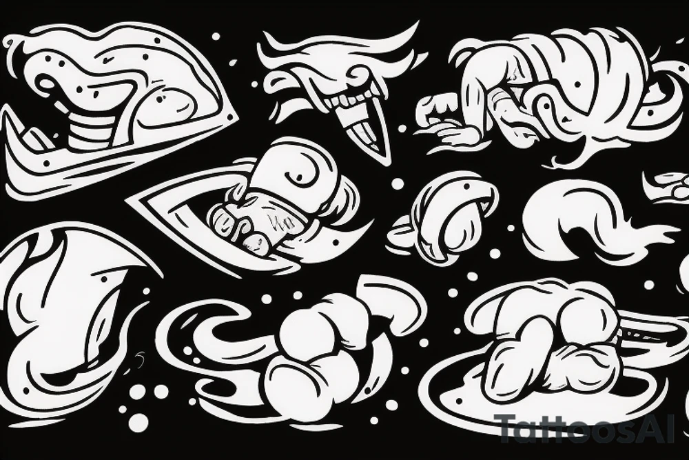 Sisyphus pushing a boulder tattoo idea