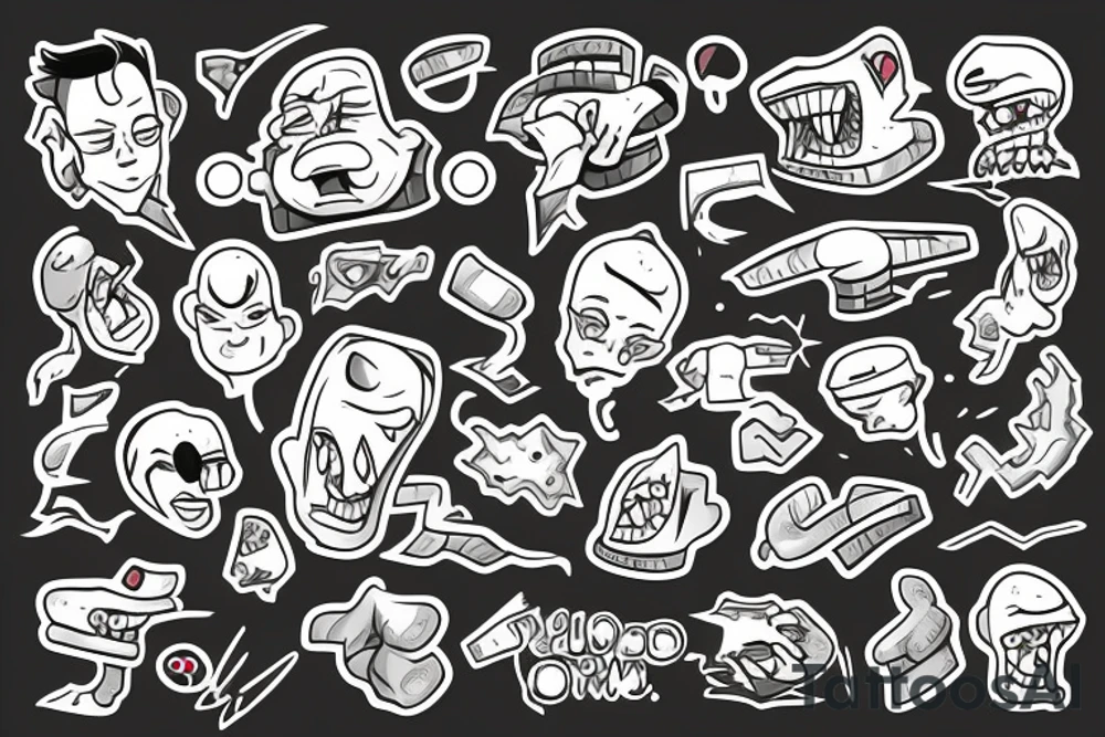 Man pushing boulder tattoo idea