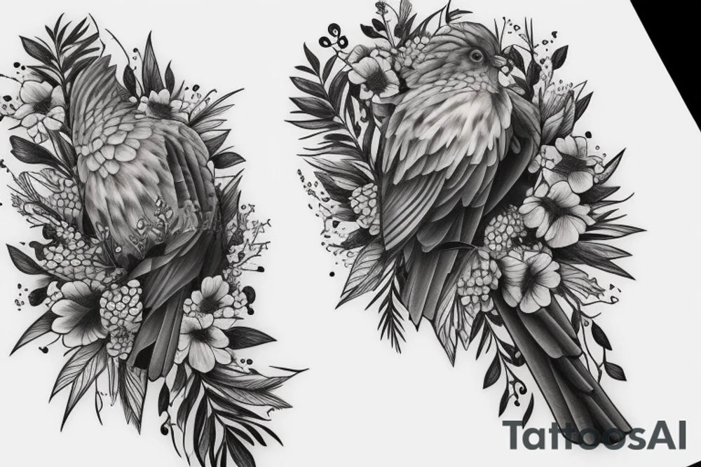 M avec une colombe tattoo idea