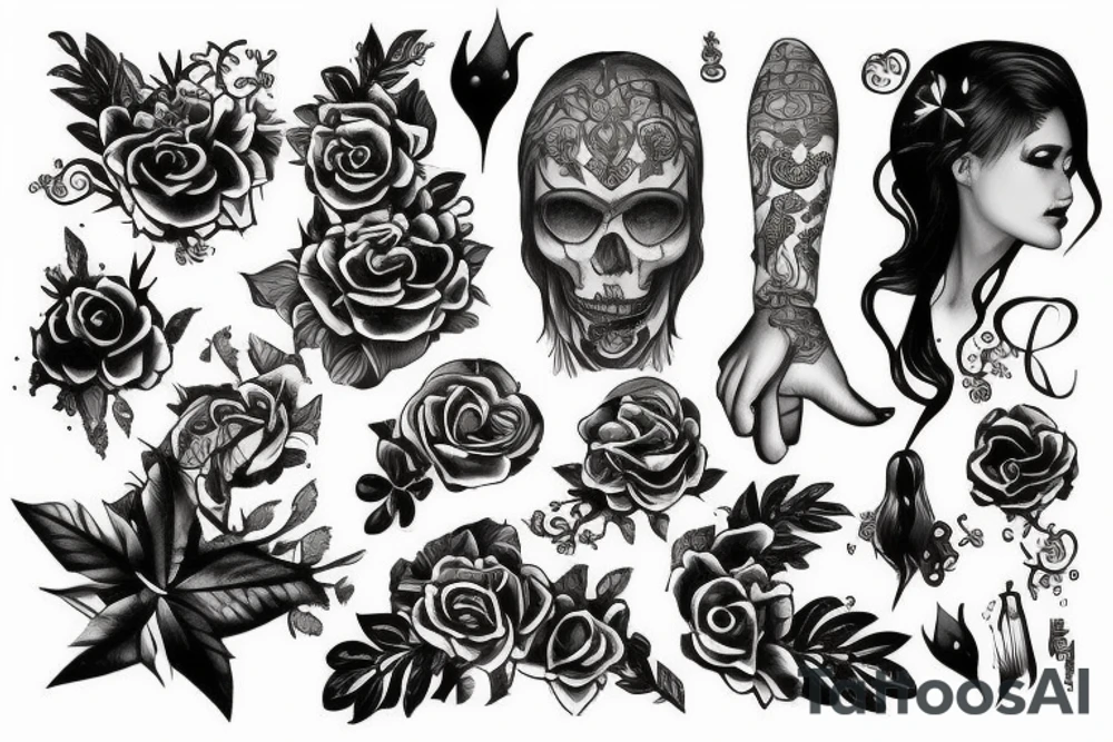 lettre M tattoo idea