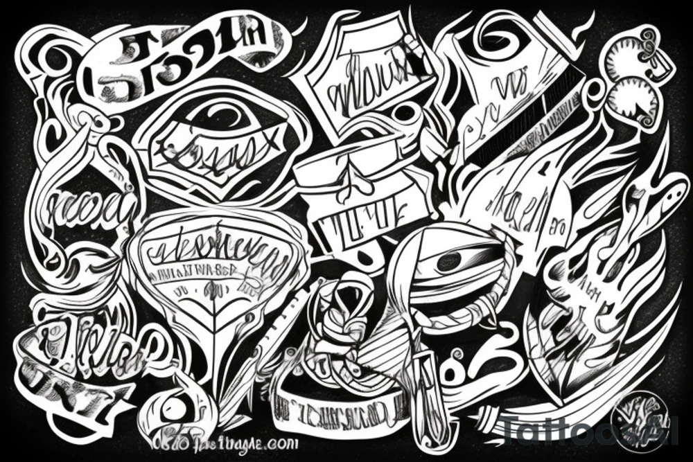 wrecked tattoo idea