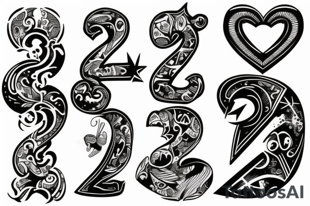 number 23 tattoo idea